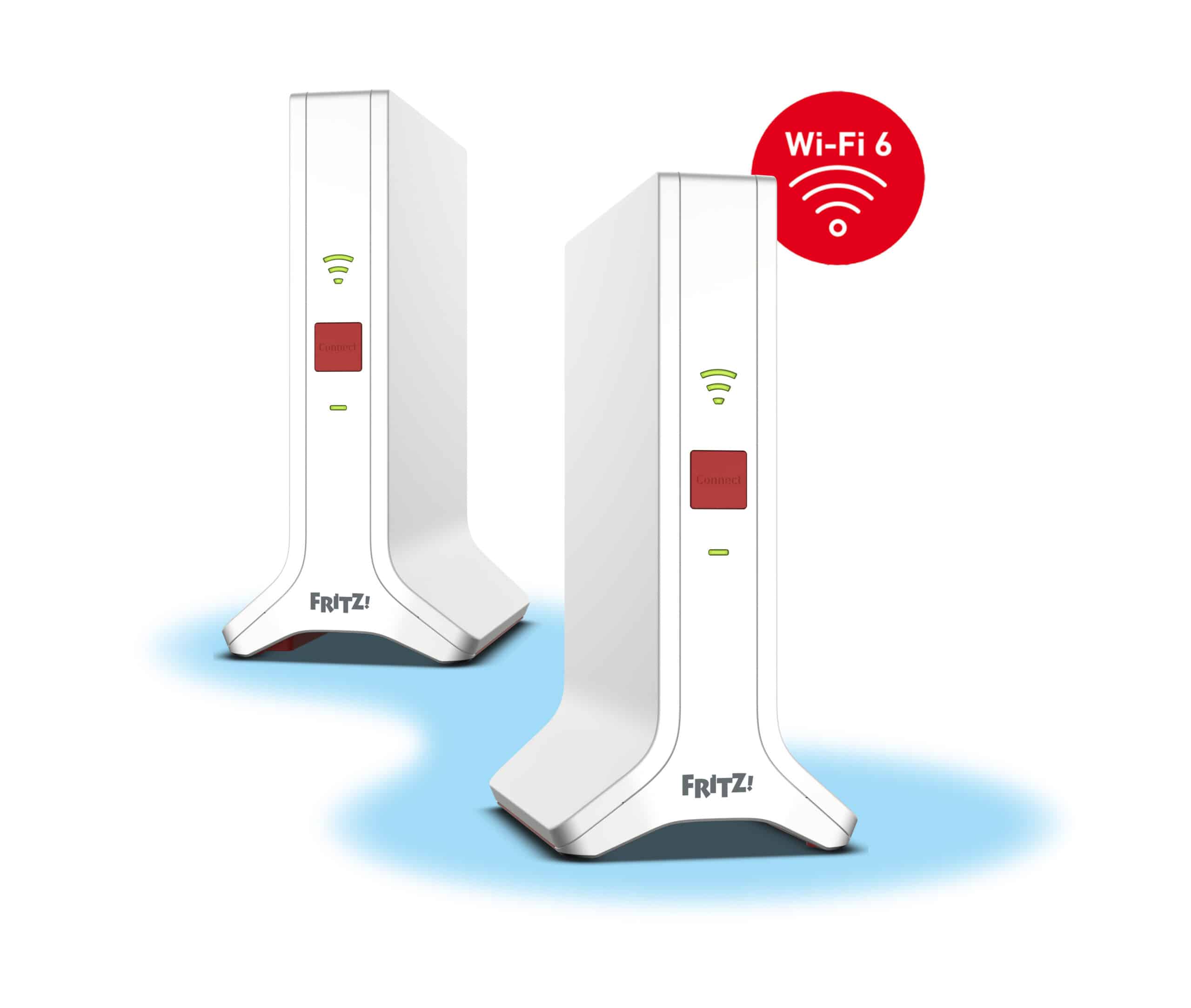 Mesh Set FRITZ! 4200 2-pack Edition International Dual-band (2.4 GHz / 5 GHz) Wi-Fi 6 (802.11ax) Rood, Wit 2x2/4x4 - Afbeelding 4