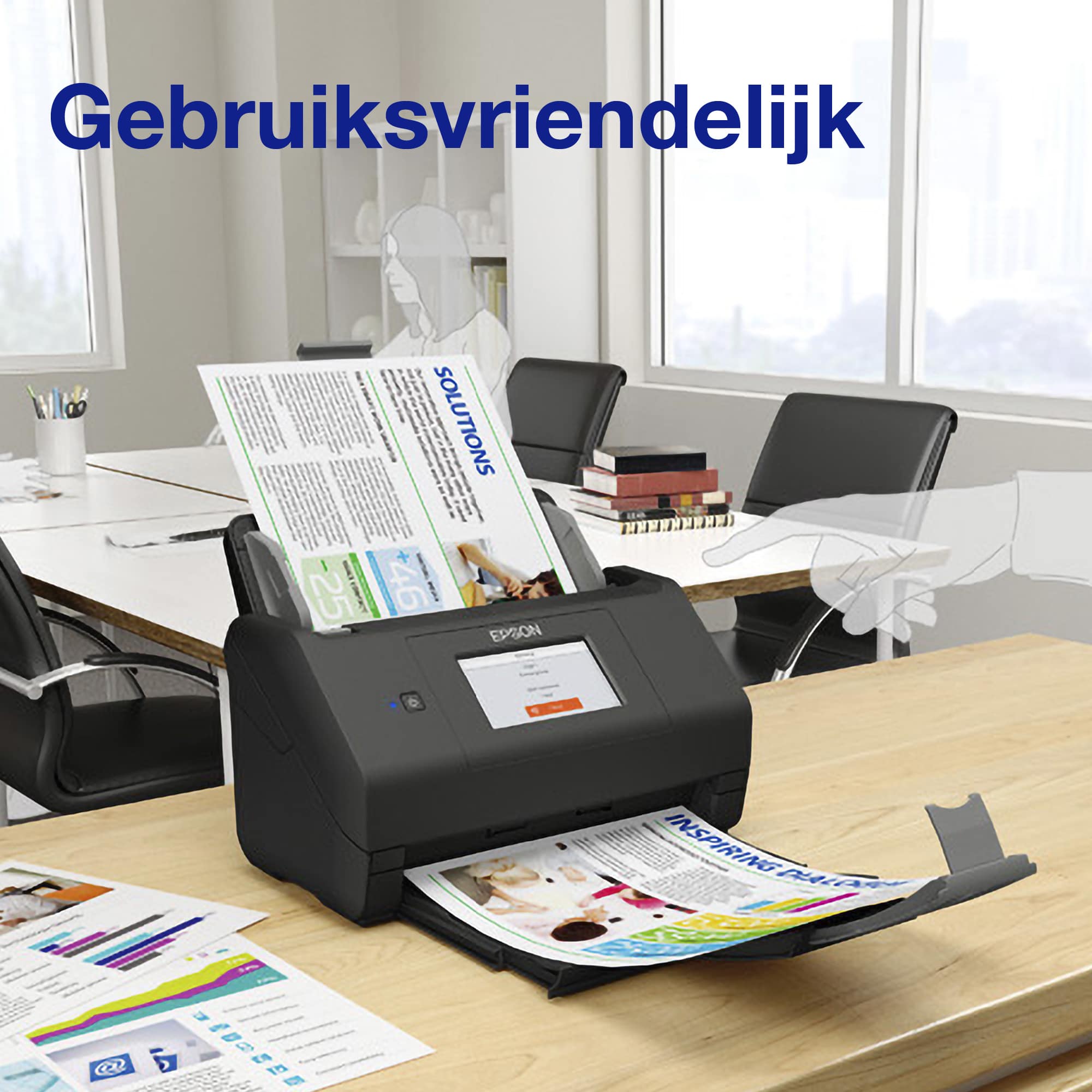 Epson WorkForce ES-580W, A4 automatische duplexscanner met Wi-Fi en gebruiksvriendelijk touchscreen - Afbeelding 8