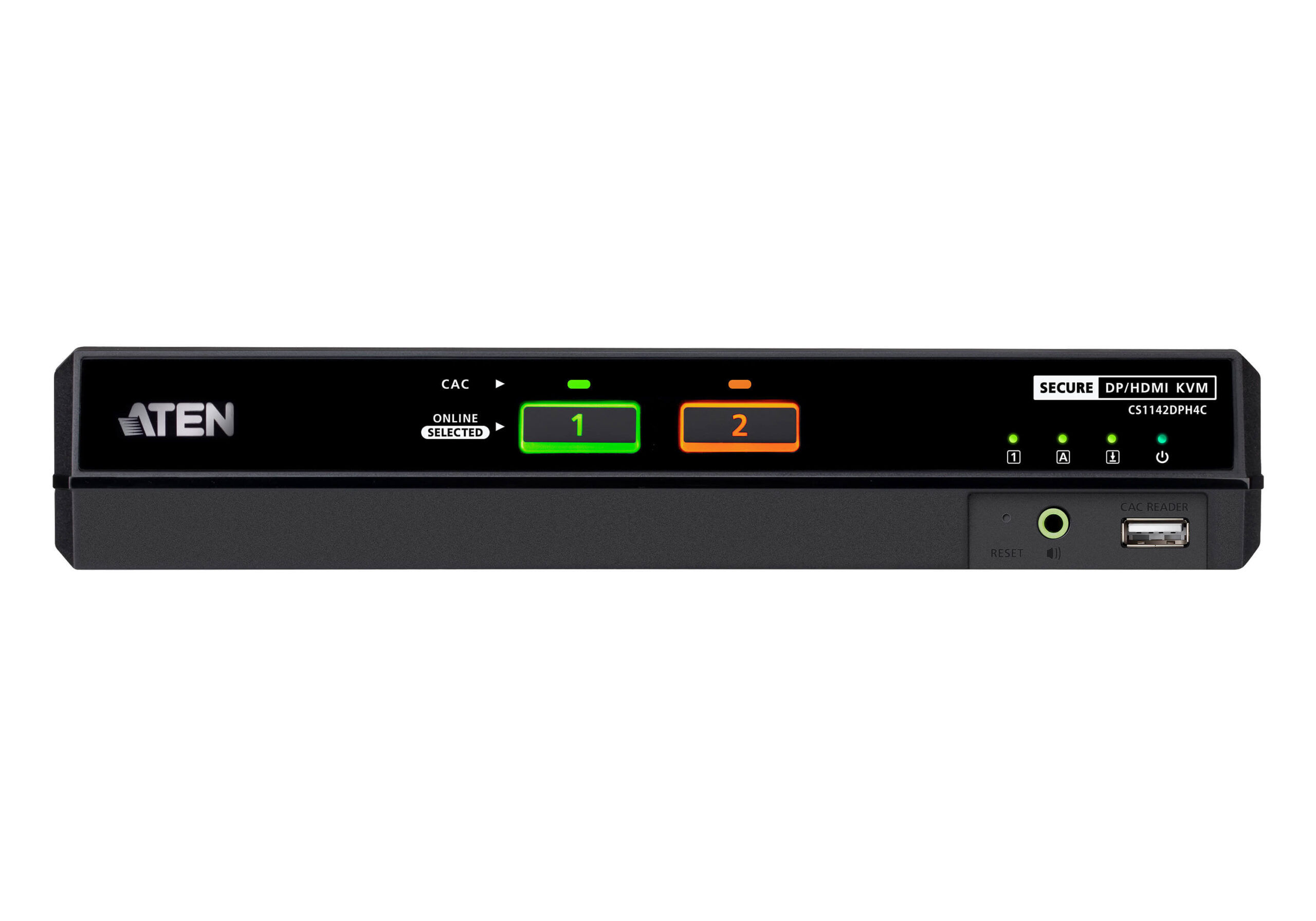 ATEN 2-poorts USB 5K DisplayPort/HDMI universele beveiligde Secure KVM Schakelaars met dubbele display-uitgang en CAC (PSD PP v4.0-compatibel) - Afbeelding 2