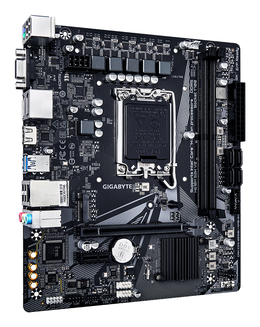 GIGABYTE H610M S2H V2 moederbord Intel H610 Express LGA 1700 micro ATX - Afbeelding 3