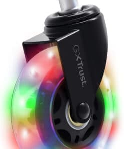 Trust GXT 25803 RGB Gamingstoel Wielen - Set zwenkwielen met RGB-verlichting – Vervangingsonderdeel – Zwart