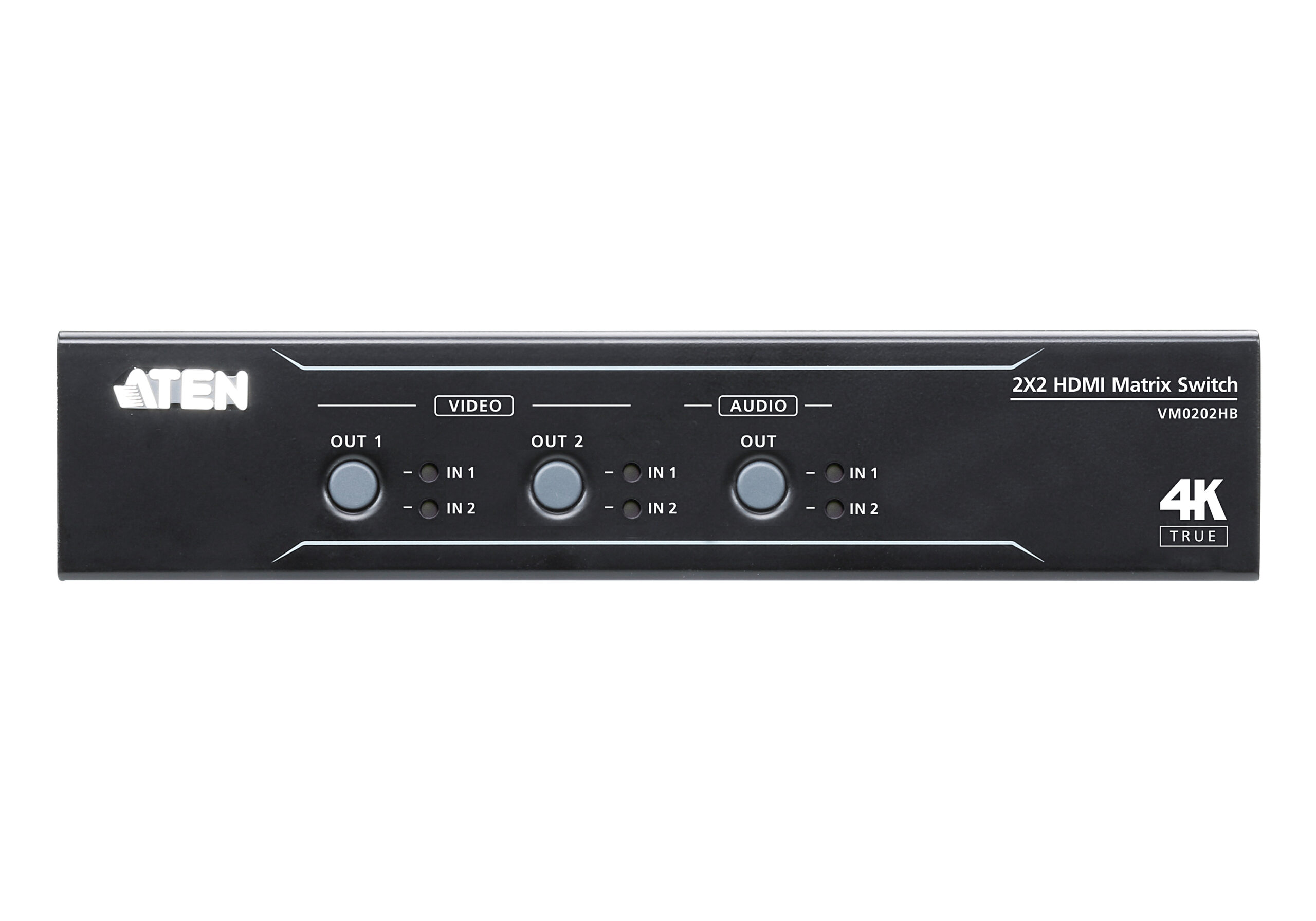 ATEN 2 x 2 True 4K HDMI Matrixswitch met audio de-embedder - Afbeelding 2