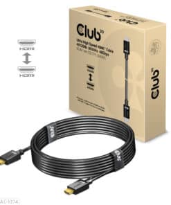 CLUB3D Ultra High Speed HDMI™2.1 gecertificeerde kabel 4K120Hz, 144Hz 48Gbps M/V 4 Meter - Afbeelding 3