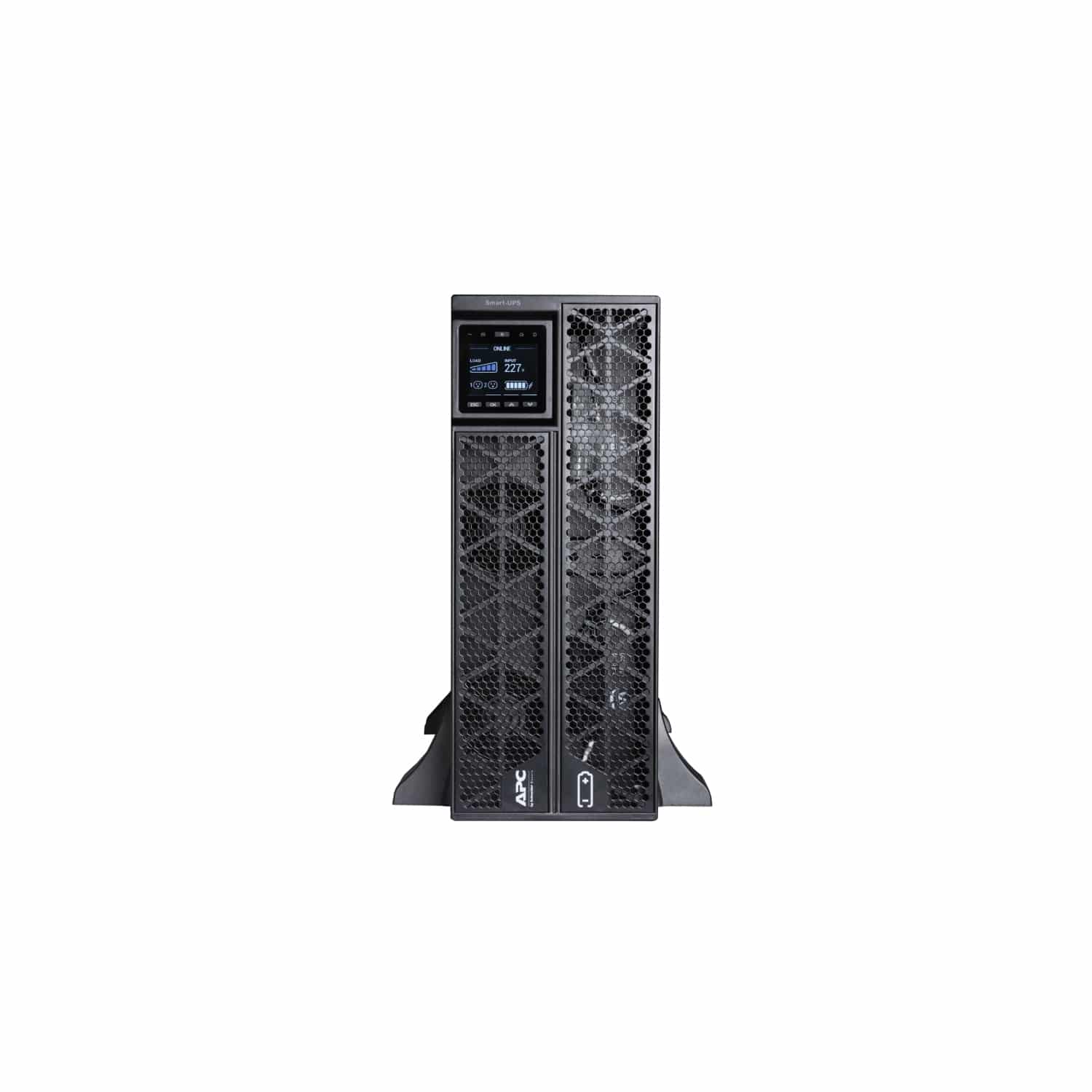 APC Smart-UPS On-Line SRTG6KXLI Noodstroomvoeding, 6000VA/W, 230V hardwired in&uit, 2x C19, 1x C13, NMC Stekkerdoos
