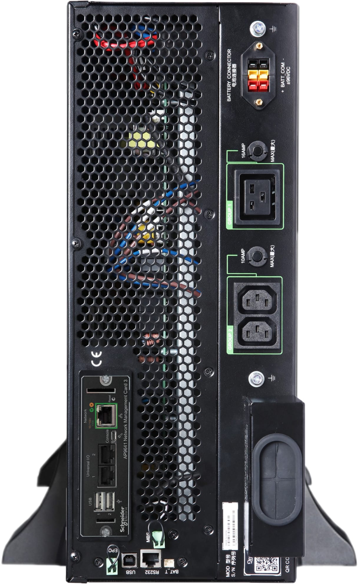APC Smart-UPS On-Line SRTG6KXLI Noodstroomvoeding, 6000VA/W, 230V hardwired in&uit, 2x C19, 1x C13, NMC Stekkerdoos - Afbeelding 3