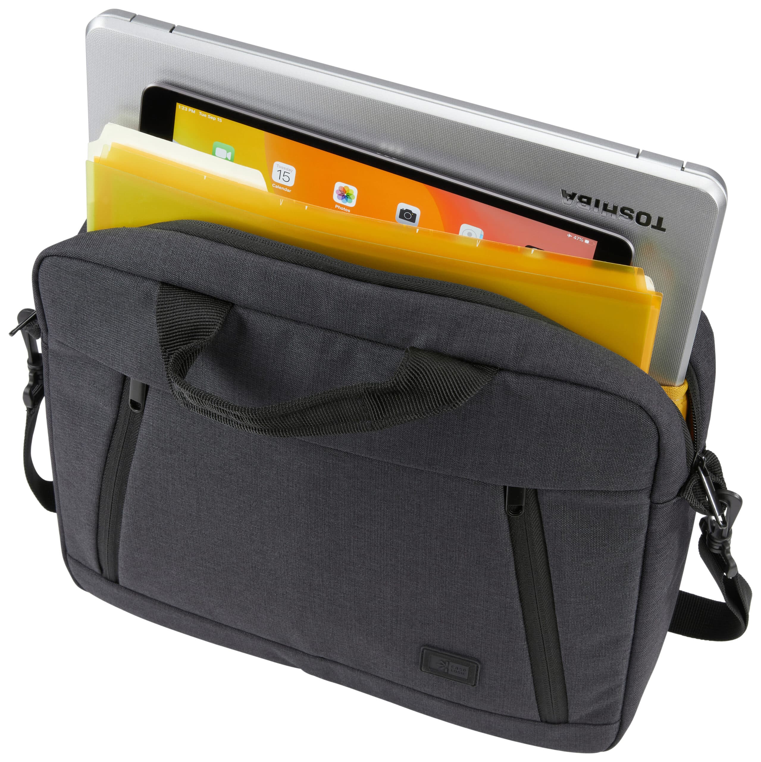 Case Logic Huxton HUXA-213 Black 33,8 cm (13.3") Aktetas Zwart - Afbeelding 4
