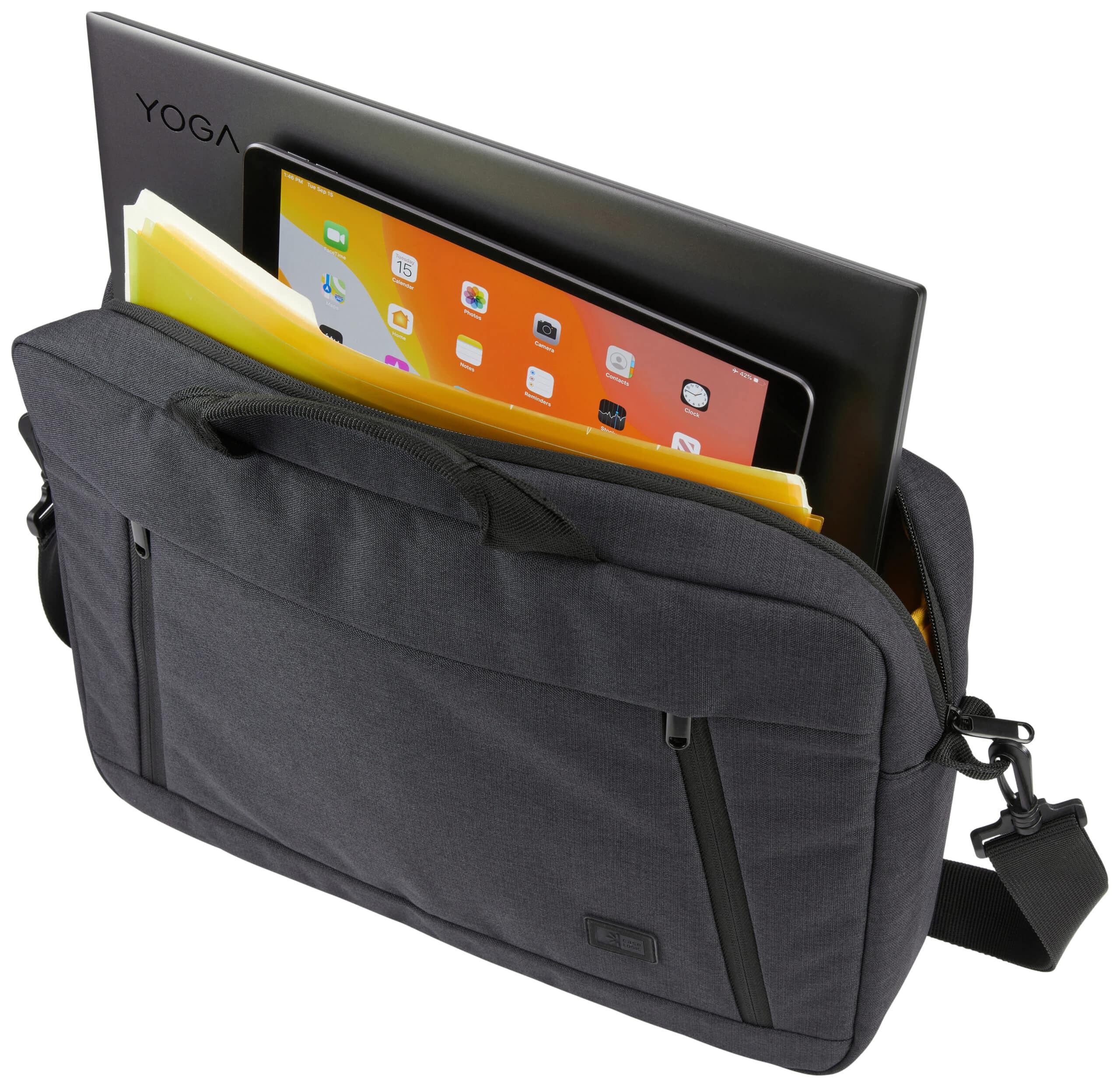 Case Logic Huxton HUXA-215 Black 40,6 cm (16") Aktetas Zwart - Afbeelding 4