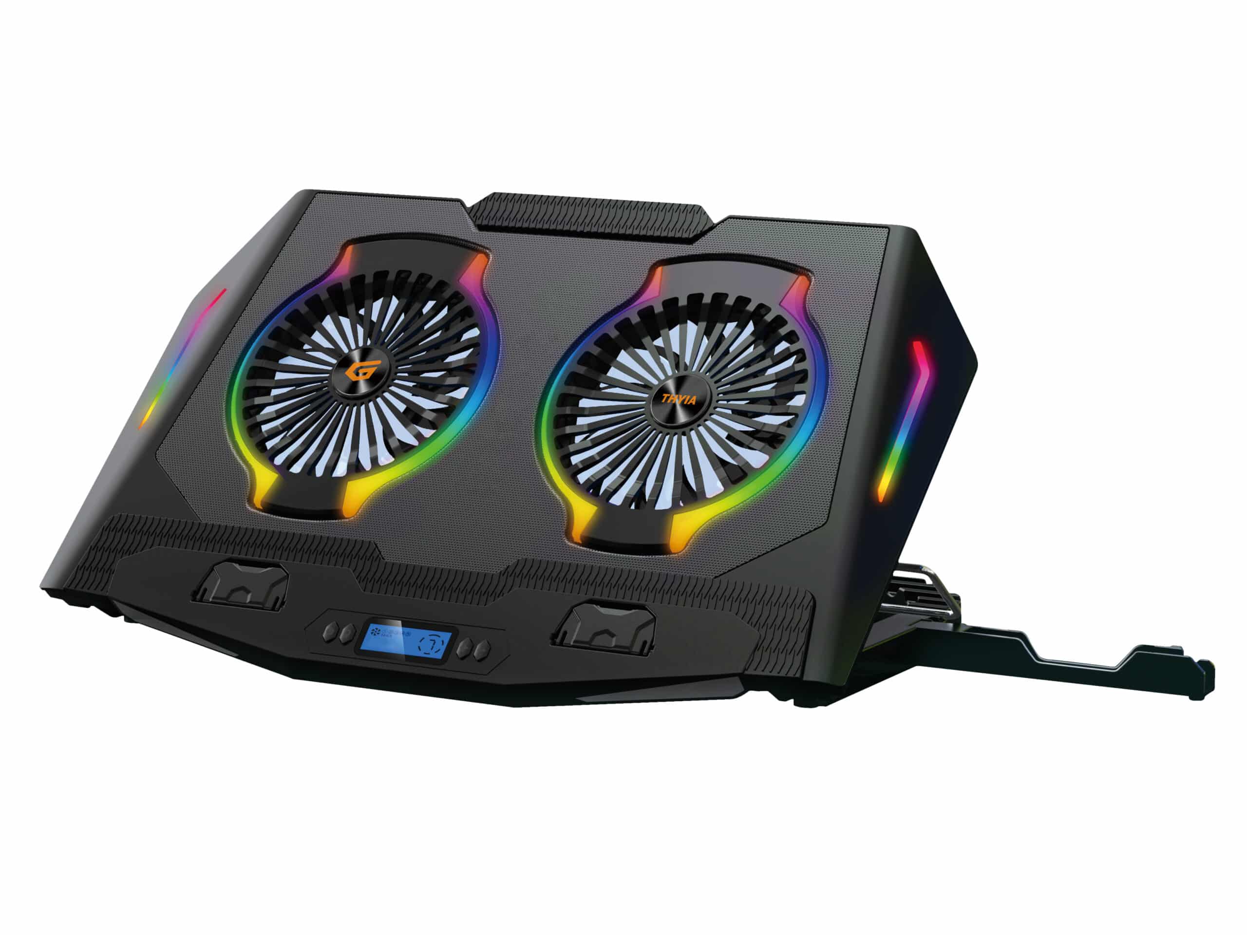 Conceptronic THYIA02B laptop cooling pad 43,2 cm (17") Zwart