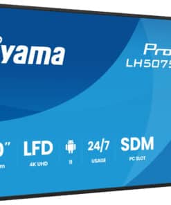 iiyama LH5075UHS-B2AG beeldkrant Digitale signage flatscreen 125,7 cm (49.5") LCD Wifi 500 cd/m² 4K Ultra HD Zwart Type processor Android 11 24/7 - Afbeelding 4