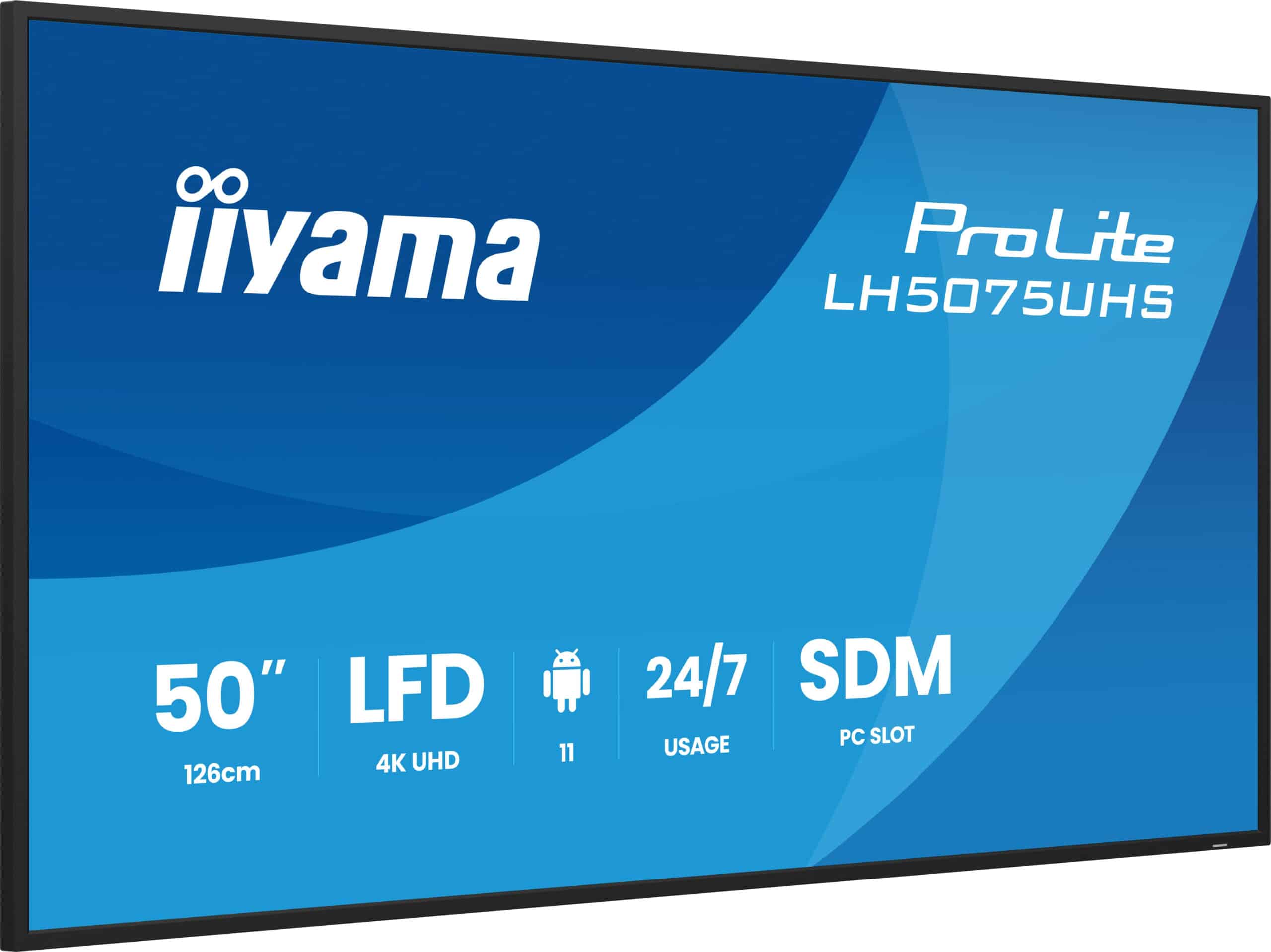 iiyama LH5075UHS-B2AG beeldkrant Digitale signage flatscreen 125,7 cm (49.5") LCD Wifi 500 cd/m² 4K Ultra HD Zwart Type processor Android 11 24/7 - Afbeelding 4