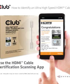 CLUB3D Ultra High Speed ​​HDMI 2.1™ gecertificeerde AOC-kabel 4K120Hz/8K60Hz Unidirectioneel M/M 15m - Afbeelding 8