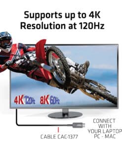 CLUB3D Ultra High Speed ​​HDMI 2.1™ gecertificeerde AOC-kabel 4K120Hz/8K60Hz Unidirectioneel M/M 15m - Afbeelding 5