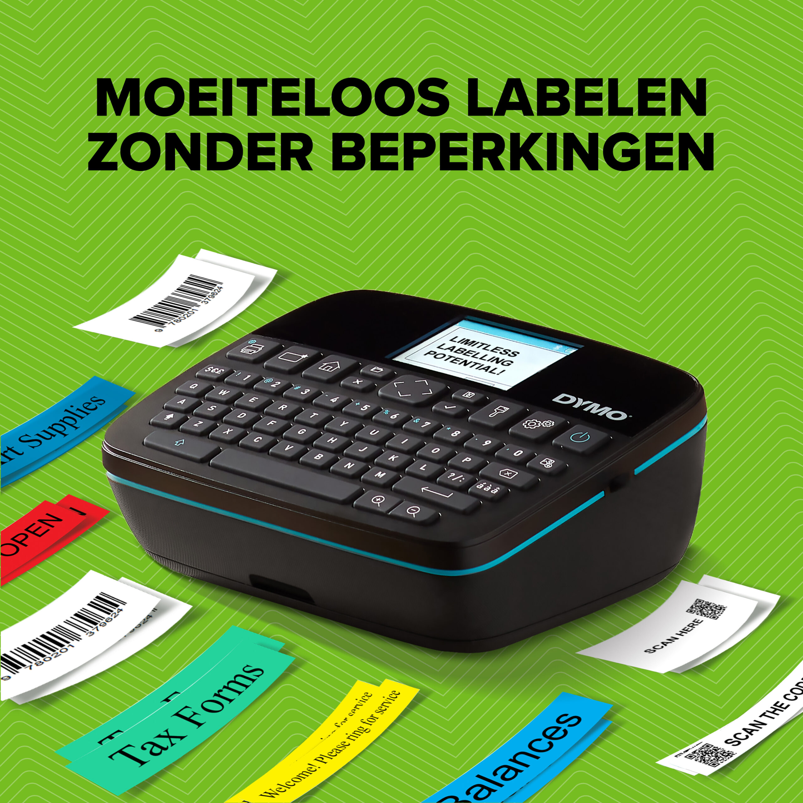DYMO LabelManager Executive 640 CB draagbare labelprinterkit met draagtas en 3 labelcassettes | compacte QWERTY-labelmaker | Bluetooth- & USB-connectiviteit | compatibel met D1-labels - Afbeelding 3