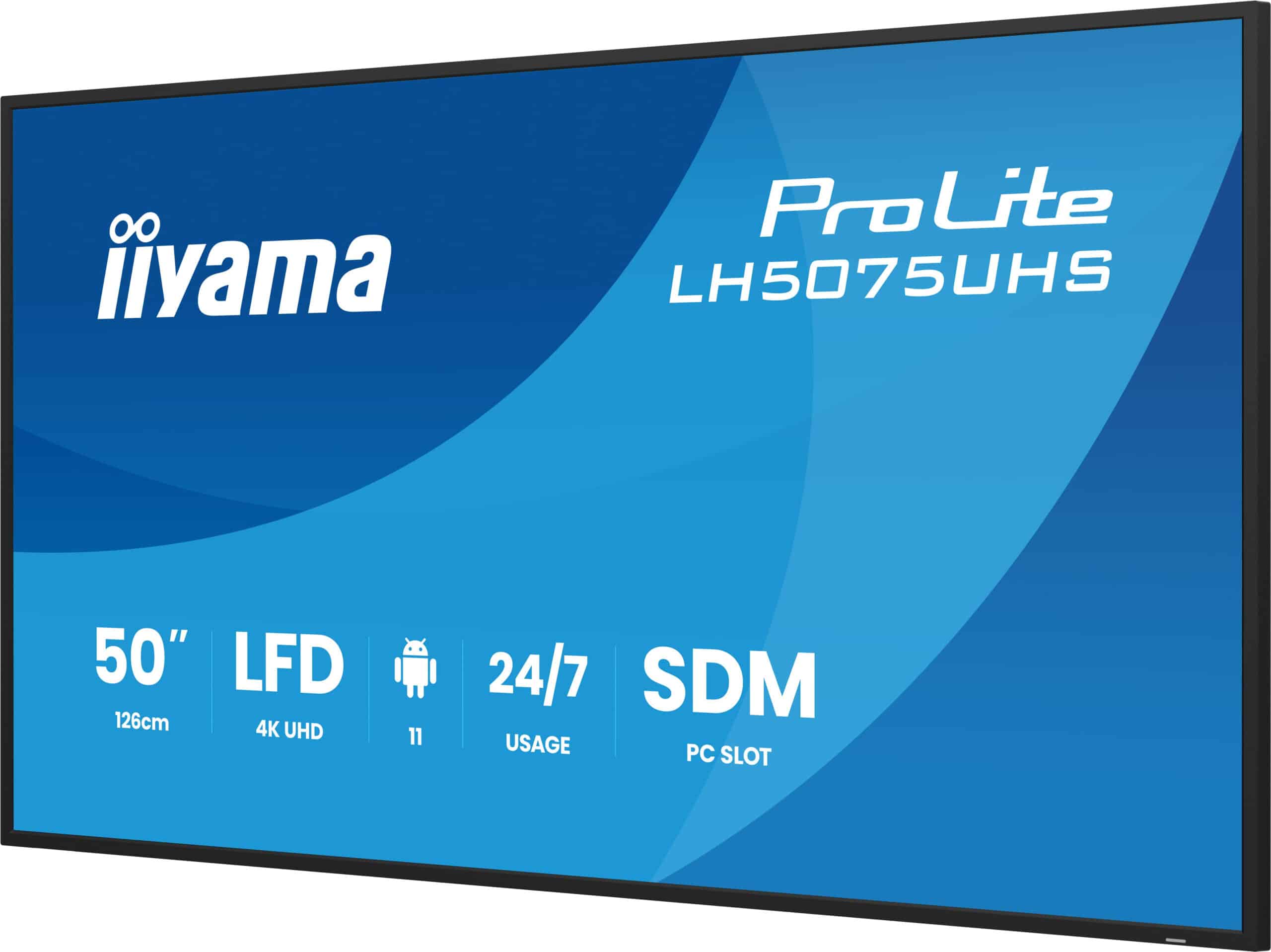 iiyama LH5075UHS-B2AG beeldkrant Digitale signage flatscreen 125,7 cm (49.5") LCD Wifi 500 cd/m² 4K Ultra HD Zwart Type processor Android 11 24/7 - Afbeelding 6
