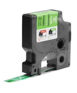 DYMO Rhino industriële Vinyl Labels | 12 mm x 5,5 m | witte afdruk op groen | zelfklevende labels voor Rhino & LabelManager labelprinters - Afbeelding 2