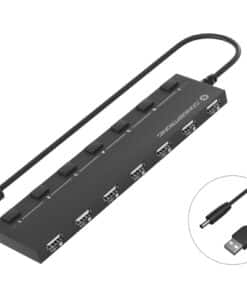 Conceptronic HUBBIES08B interface hub USB 2.0 480 Mbit/s Zwart - Afbeelding 3