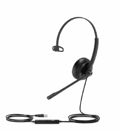 Yealink UH34 Lite Headset Bedraad Hoofdband Kantoor/callcenter Zwart
