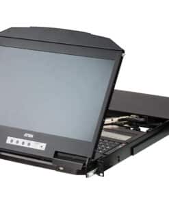 ATEN 4-poorts USB HDMI Meervoudige weergave dubbele rail breedbeeld LCD KVM-schakelaar - Afbeelding 2