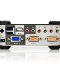 ATEN 2-Poorts PS/2-USB VGA/Geluid KVMP Schakelaar met OSD - Afbeelding 2