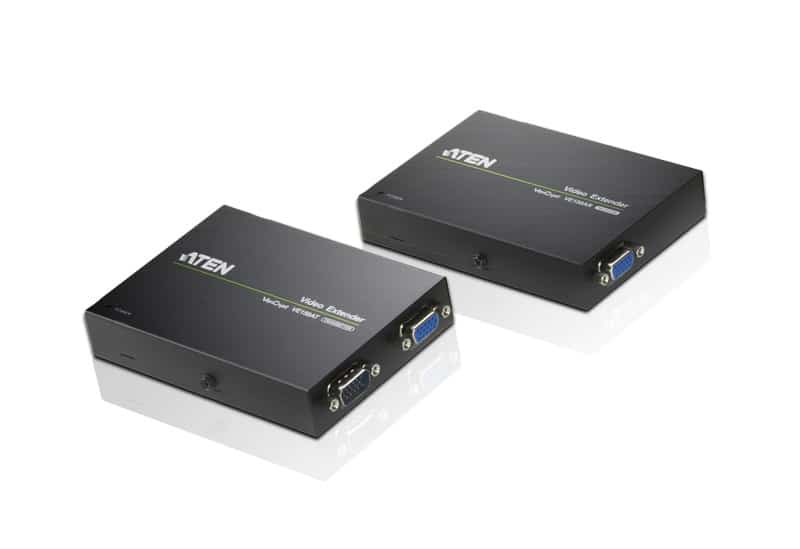 ATEN VGA/Audio Cat 5-verlenger (1280 x 1024 bij 150 m)