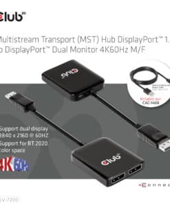 CLUB3D MST hub DisplayPort 1.4 to DisplayPort + HDMI 4K60Hz M/F - Afbeelding 5