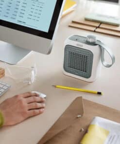 De’Longhi HFX10B03.GR electrische verwarming Binnen Grijs, Wit 350 W Ventilator elektrisch verwarmingstoestel - Afbeelding 4