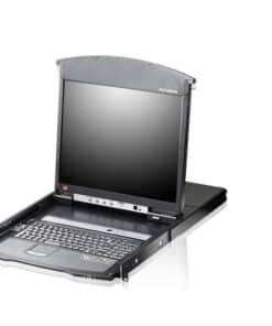 ATEN KL1508AIM-AXA-ITG rack console 43,2 cm (17") 1280 x 1024 Pixels Metaal Zwart 1U