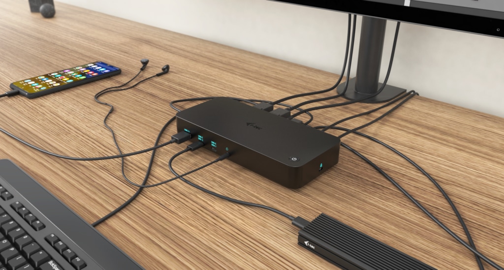 i-tec USB 3.0 / USB-C / Thunderbolt, 3x 4K Docking Station + Power Delivery 100W - Afbeelding 7