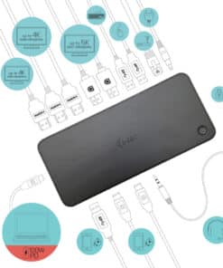 i-tec USB 3.0 / USB-C / Thunderbolt, 3x 4K Docking Station + Power Delivery 100W - Afbeelding 3
