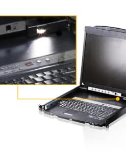 ATEN CL5816N rack console 48,3 cm (19") 1280 x 1024 Pixels Metaal, Kunststof Zwart 1U