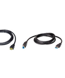 ATEN 2L-7D02UHX3 toetsenbord-video-muis (kvm) kabel Zwart 1,8 m