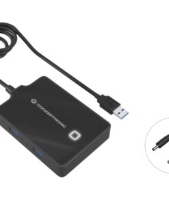 Conceptronic HUBBIES11B laptop dock & poortreplicator USB 3.2 Gen 1 (3.1 Gen 1) Type-A Zwart - Afbeelding 4