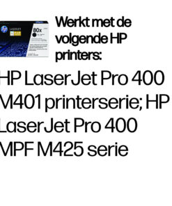 HP 80X originele high-capacity zwarte LaserJet tonercartridge - Afbeelding 2