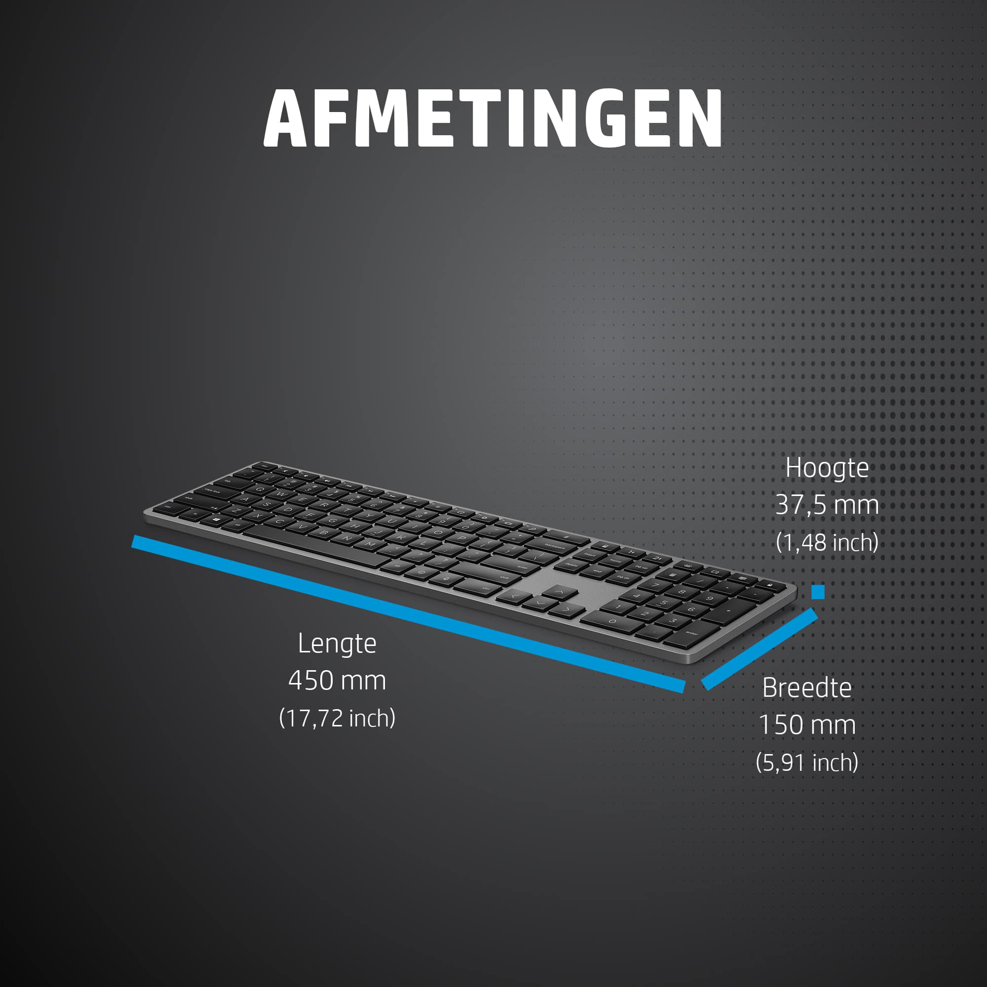HP 975 dual-mode draadloos toetsenbord - Afbeelding 4