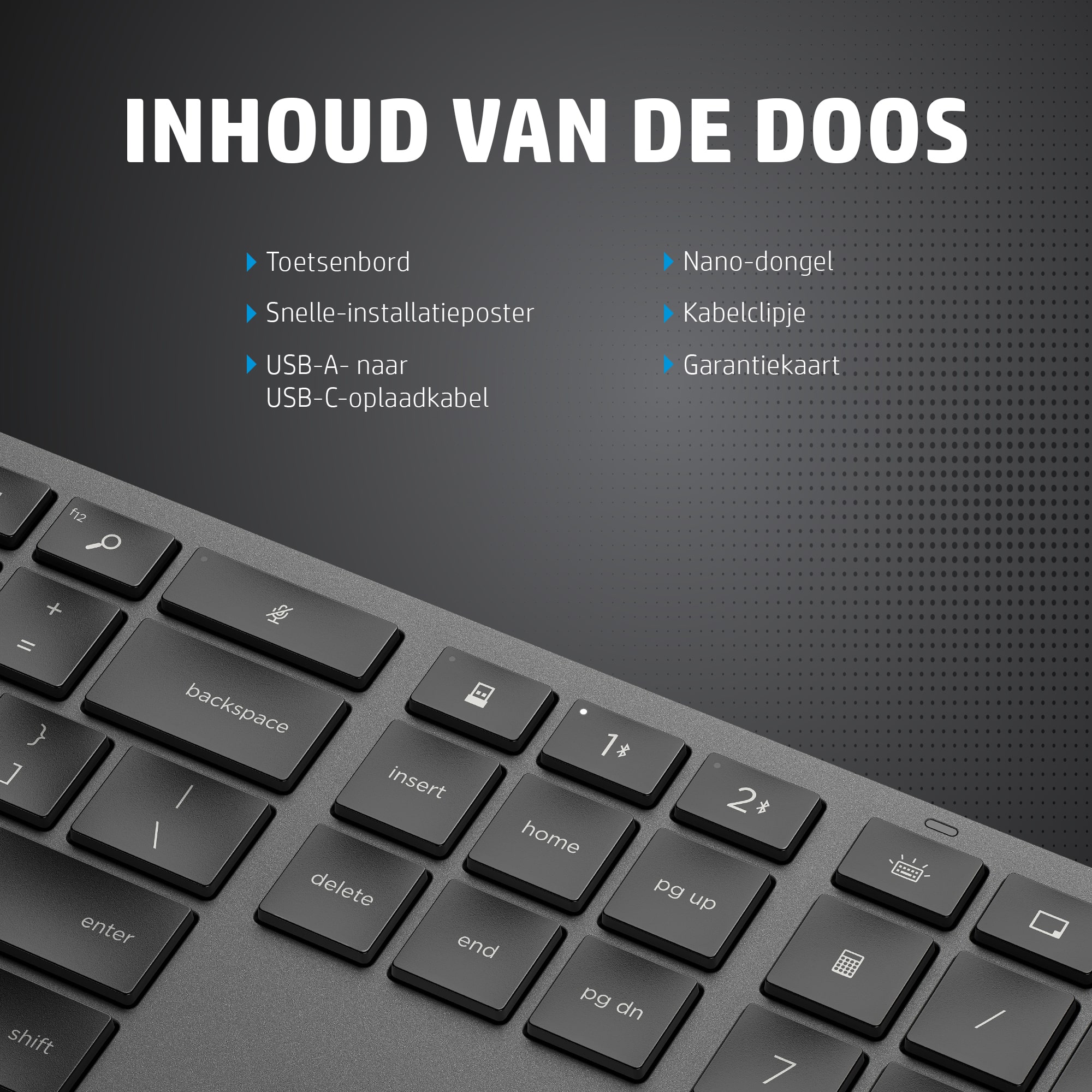 HP 975 dual-mode draadloos toetsenbord - Afbeelding 2