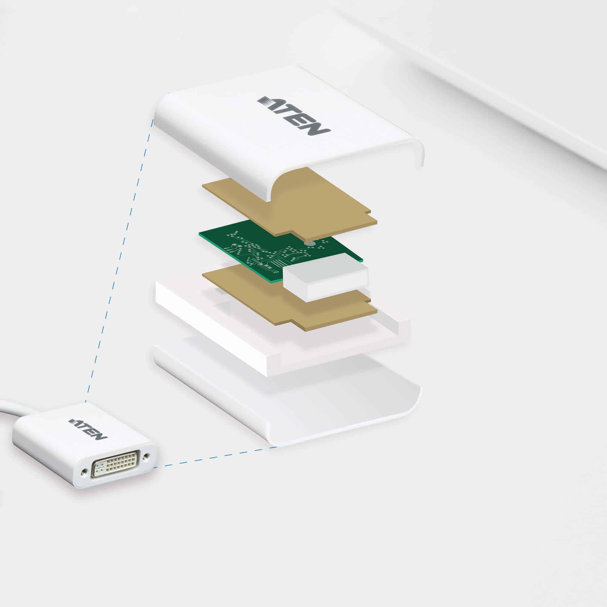 ATEN DisplayPort naar DVI-adapter - Afbeelding 3
