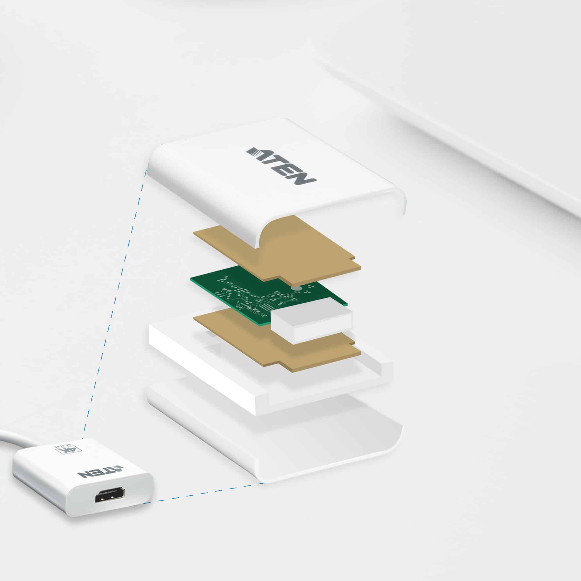 ATEN Mini DisplayPort naar 4K HDMI actieve adapter - Afbeelding 5