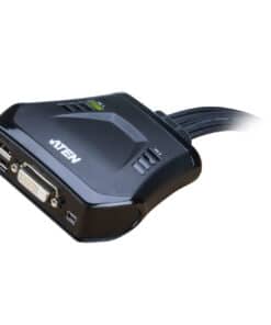 ATEN 2-poorts USB DVI-kabel KVM-switch met externe poortselectieschakelaar - Afbeelding 2