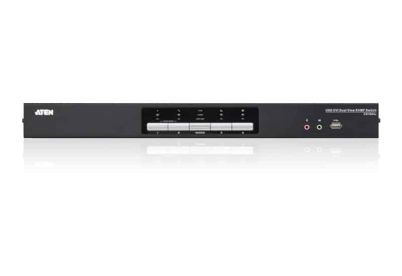 ATEN 4-Poorts USB DVI Dubbelvoudige Link Dubbelvoudige weergave/Geluid KVMP Schakelaar - Afbeelding 3