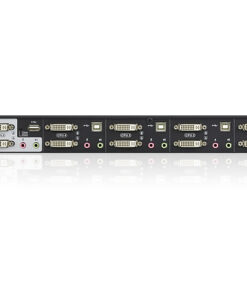 ATEN 4-Poorts USB DVI Dubbelvoudige Link Dubbelvoudige weergave/Geluid KVMP Schakelaar - Afbeelding 2