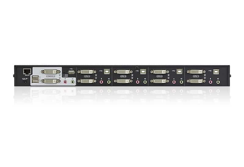 ATEN 4-Poorts USB DVI Dubbelvoudige Link Dubbelvoudige weergave/Geluid KVMP Schakelaar - Afbeelding 2