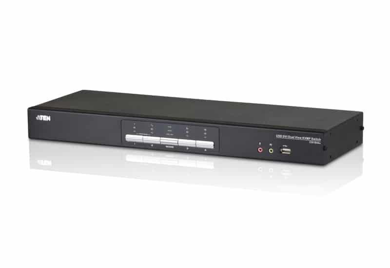 ATEN 4-Poorts USB DVI Dubbelvoudige Link Dubbelvoudige weergave/Geluid KVMP Schakelaar