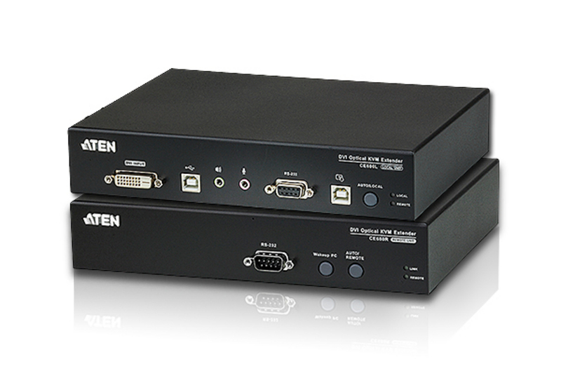 ATEN USB DVI Optische KVM Verlenger (1920 x 1200@600m)