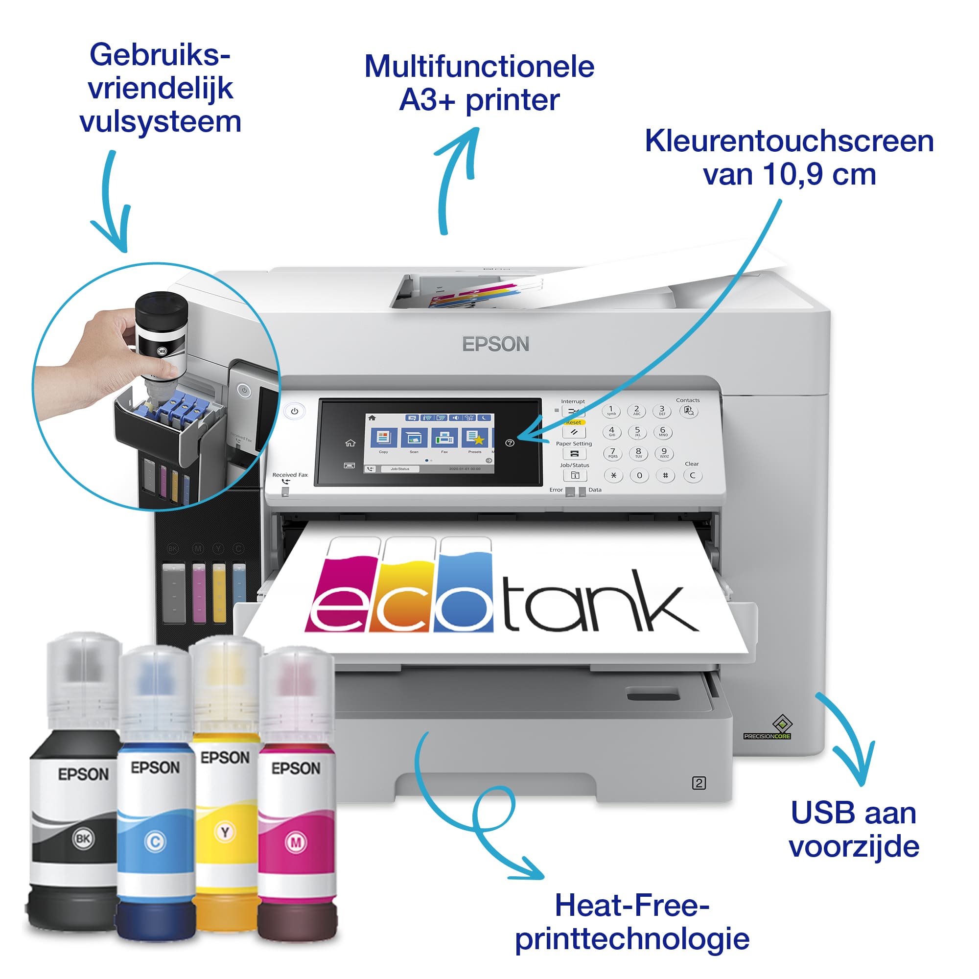 Epson EcoTank Pro ET-16685 Inkjet A3 4800 x 1200 DPI 25 ppm Wifi - Afbeelding 2
