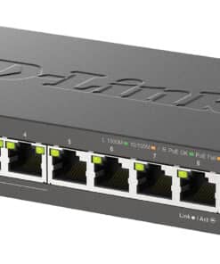 D-Link DGS-1008P/E netwerk-switch Unmanaged L2 Gigabit Ethernet (10/100/1000) Power over Ethernet (PoE) Desktop Zwart - Afbeelding 4