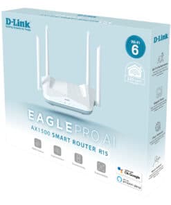 D-Link EAGLE PRO AI AX1500 Smart Router draadloze router Gigabit Ethernet Dual-band (2.4 GHz / 5 GHz) Wit - Afbeelding 3