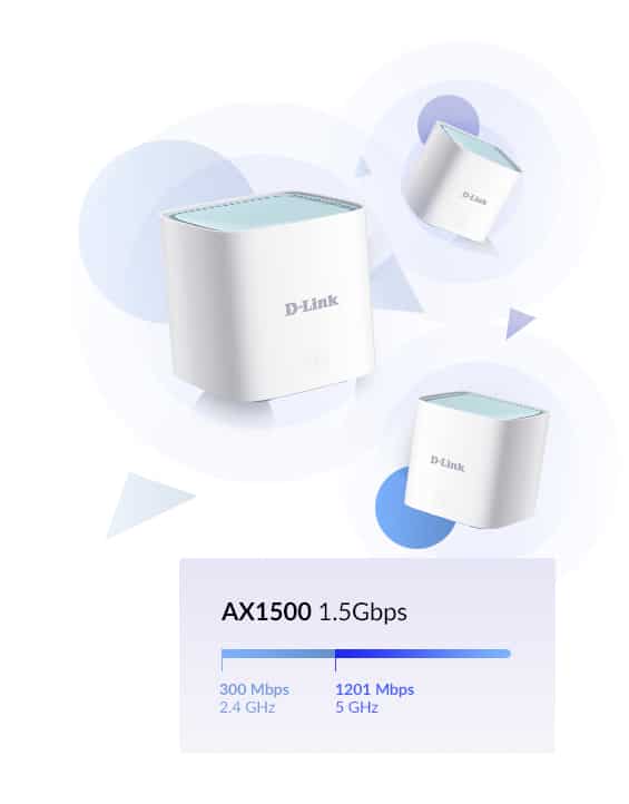 D-Link EAGLE PRO AI AX1500 Mesh Systeem 3 pcs - Afbeelding 5