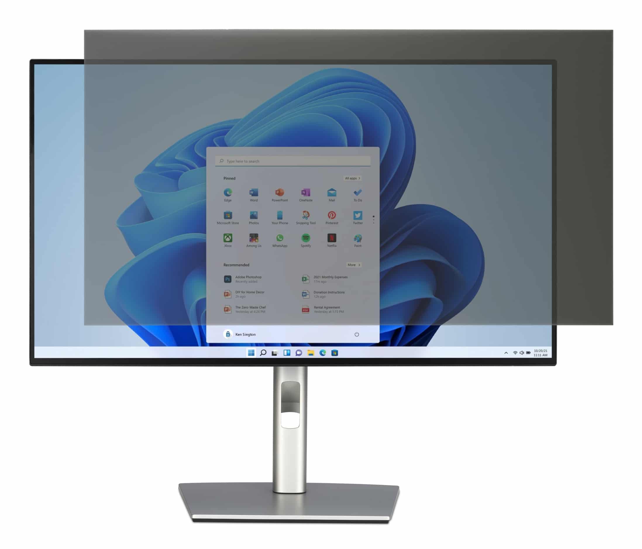 Kensington 2-way Removable Privacy Screen Filter voor 23.8'' Monitors 16:9 - Afbeelding 4