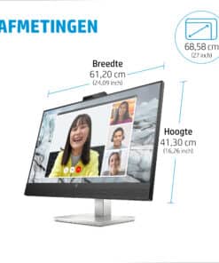 HP E-Series E27m G4 QHD USB-C conferentiemonitor - Afbeelding 4