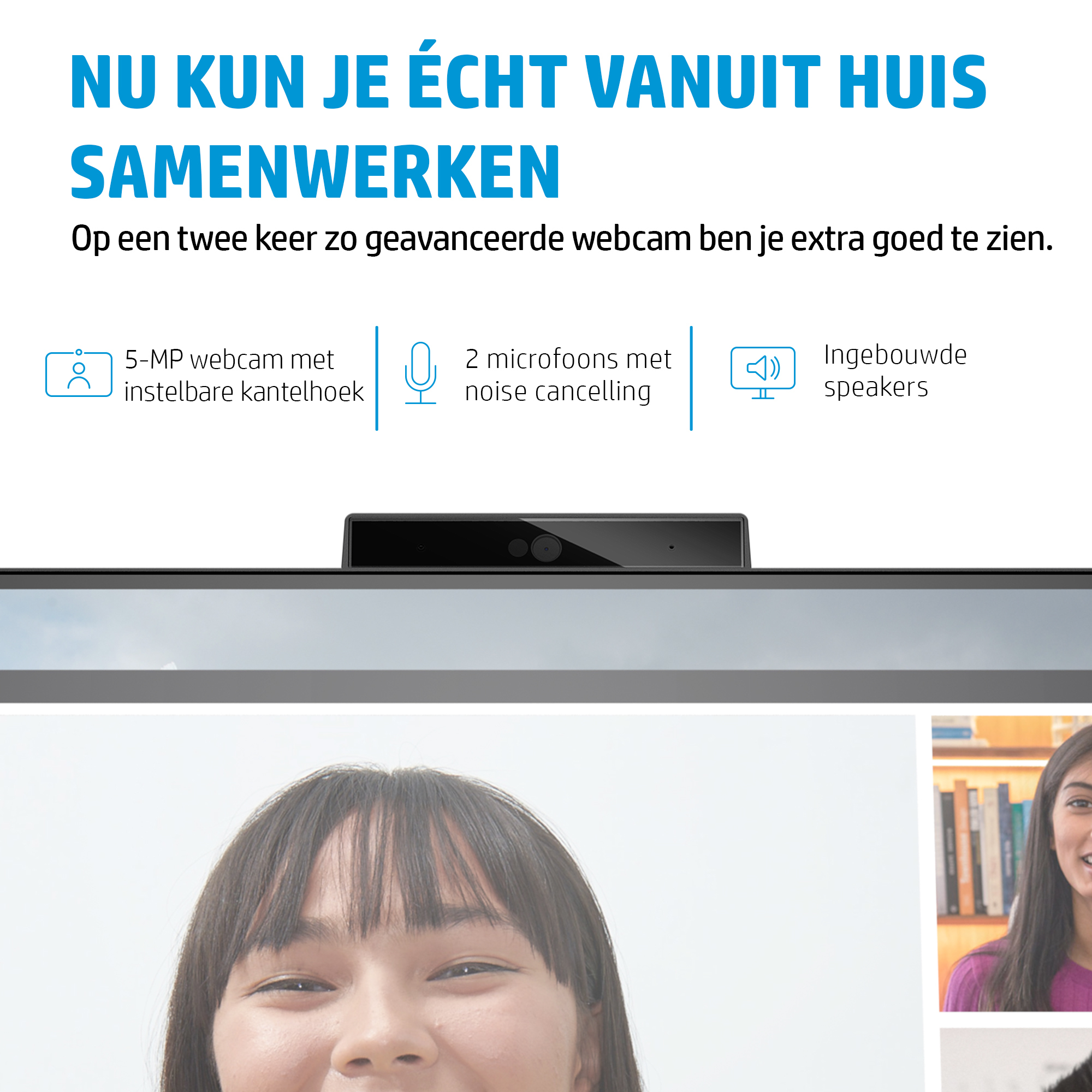 HP E-Series E27m G4 QHD USB-C conferentiemonitor